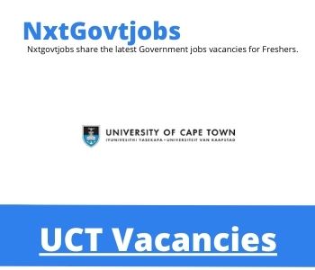 UCT Pharmacist Vacancies in Cape Town 2023