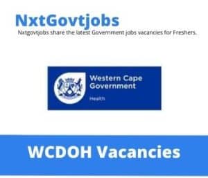 Household Aid vacancies in Western Cape Department of Health – Deadline 28 Jul 2023