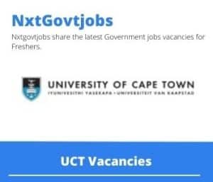 UCT Senior Lecturer Anatomy Vacancies Cape Town – Deadline 08 Nov 2023